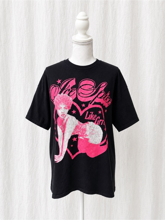 ice spice Tops - Ice spice Graphic Tee in Black & Hot Pink